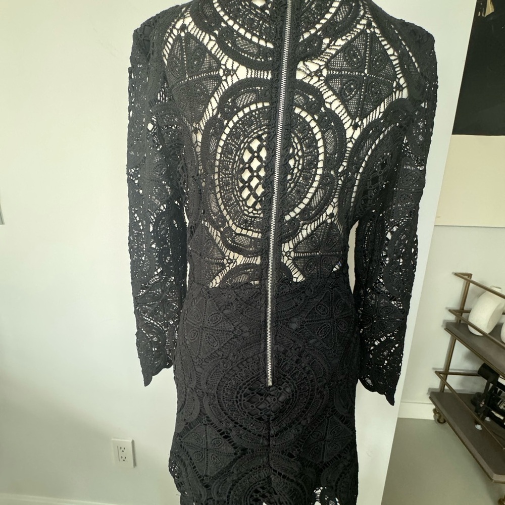 The Vintage Shop Lace Long Sleeve Mini Dress – Size Large (NWT) - Picture 16 of 17